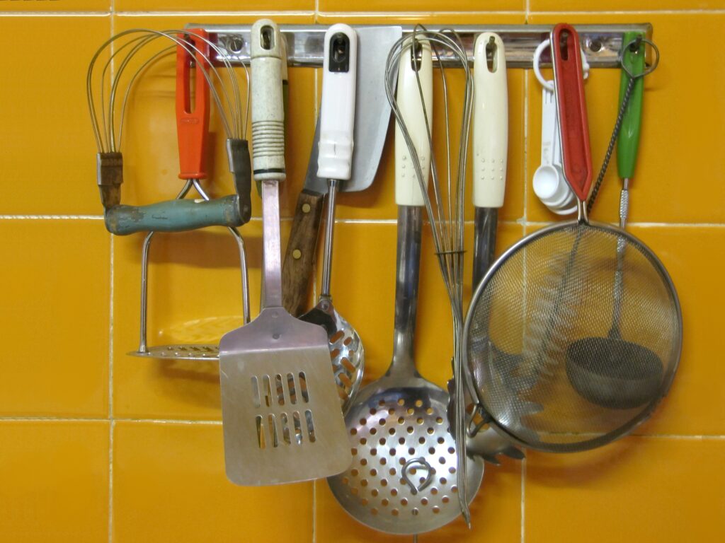 stainless steel kitchen utensils